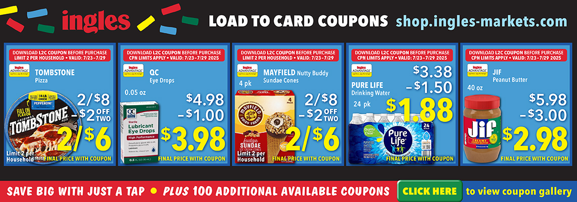 Load To Card Coupons. Tombstone Pizza 2 for $6. QC eye drops $3.98. Mayfield Nutty Buddy Sundae Cones 2 for $6. Pure Life Drinking Water 24 pack. $1.88. JIF Peanut Butter. 40 oz. $2.98. Plus 100 Additional Available Coupons. CLick here to view coupon gallery