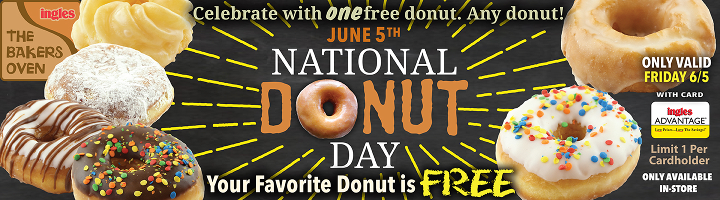 National Donut day - Your favorite donut is Free