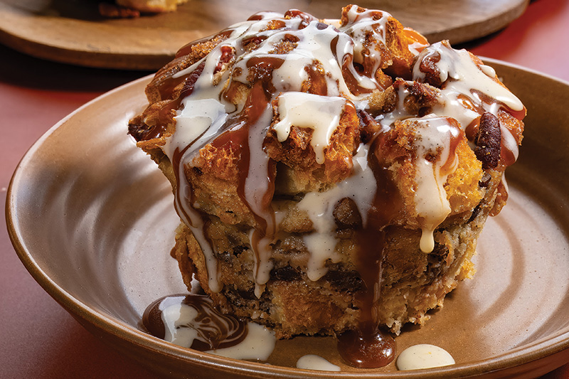 Eggnog Croissant Bread Pudding