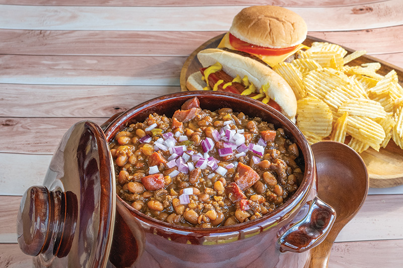 Meaty Sweet Heat Baked Beans