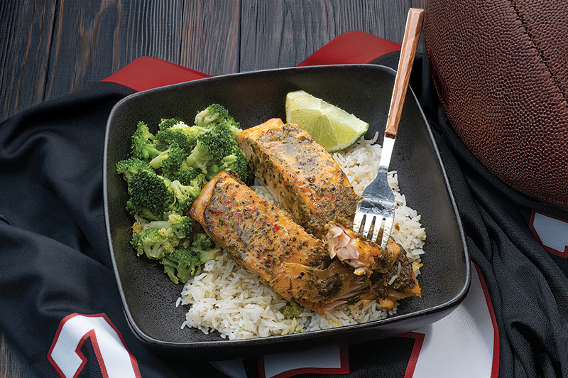 Salmon and Broccoli Rice Bowl