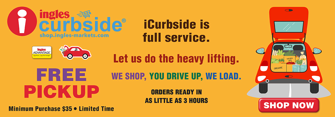 iCurbside is full service. Let us do the heavy lifting. We shop, you drive up, we load. Orders ready in as little as 3 hours. Minimum purchase $35. Limited Time